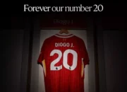 Liverpool Abadikan Nomor 20 untuk Diogo Jota, Tanda Cinta Abadi Sang Legenda