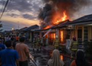 Lima Rumah di Balikpapan Kota Ludes Terbakar, Diduga Berasal dari Kontrakan Kosong