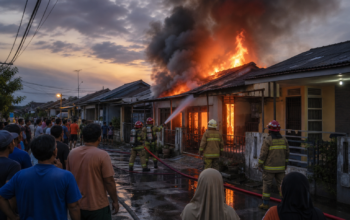 Lima Rumah di Balikpapan Kota Ludes Terbakar, Diduga Berasal dari Kontrakan Kosong