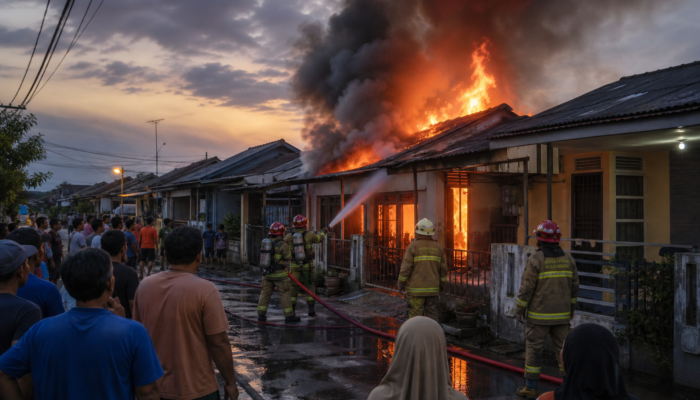 Lima Rumah di Balikpapan Kota Ludes Terbakar, Diduga Berasal dari Kontrakan Kosong
