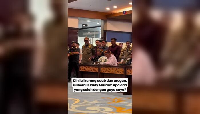 Ditanya Soal Gaya Kepemimpinan, Rudy Mas’ud ke Demonstran: Ada yang Salah dengan Gaya Saya?