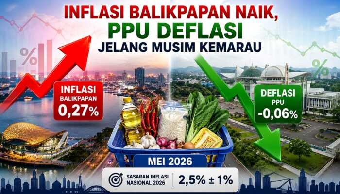 Inflasi Balikpapan Naik 0,27 Persen, PPU Deflasi Jelang Musim Kemarau