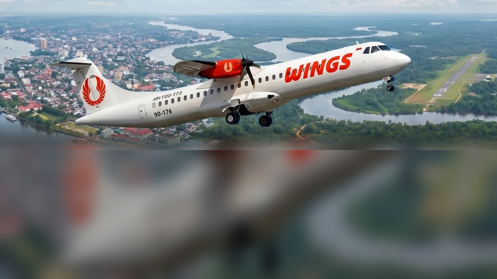Ilustrasi pesawat Wings Air untuk rute Samarinda-Melak di Kutai Barat.