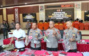 Polda Kaltim Ungkap 63 Kasus Kejahatan Jalanan, 81 Tersangka; Samarinda dan Balikpapan Tertinggi