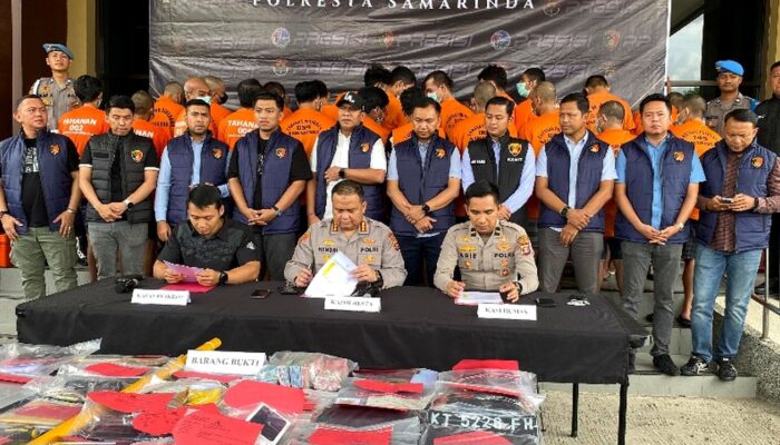 Polresta Samarinda Ungkap 37 Kasus Kejahatan Jalanan, 90 Persen Bermotif Ekonomi