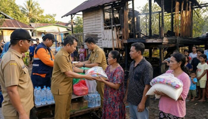 Bupati Kukar Janjikan Pemulihan Korban Kebakaran Kelurahan Baru, Rumah dan Dokumen Jadi Prioritas
