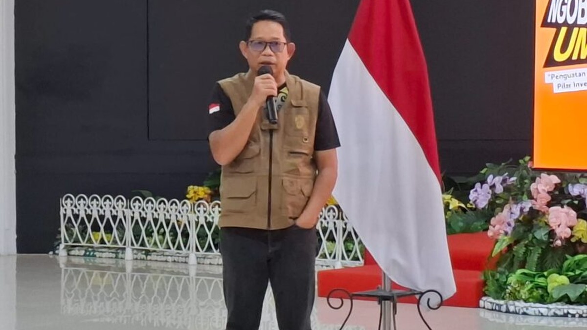 Alimuddin dari Otorita IKN berbicara di Balikpapan soal peluang UMKM memanfaatkan pembangunan IKN.