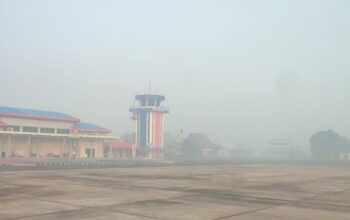 Kabut asap karhutla di Samarinda