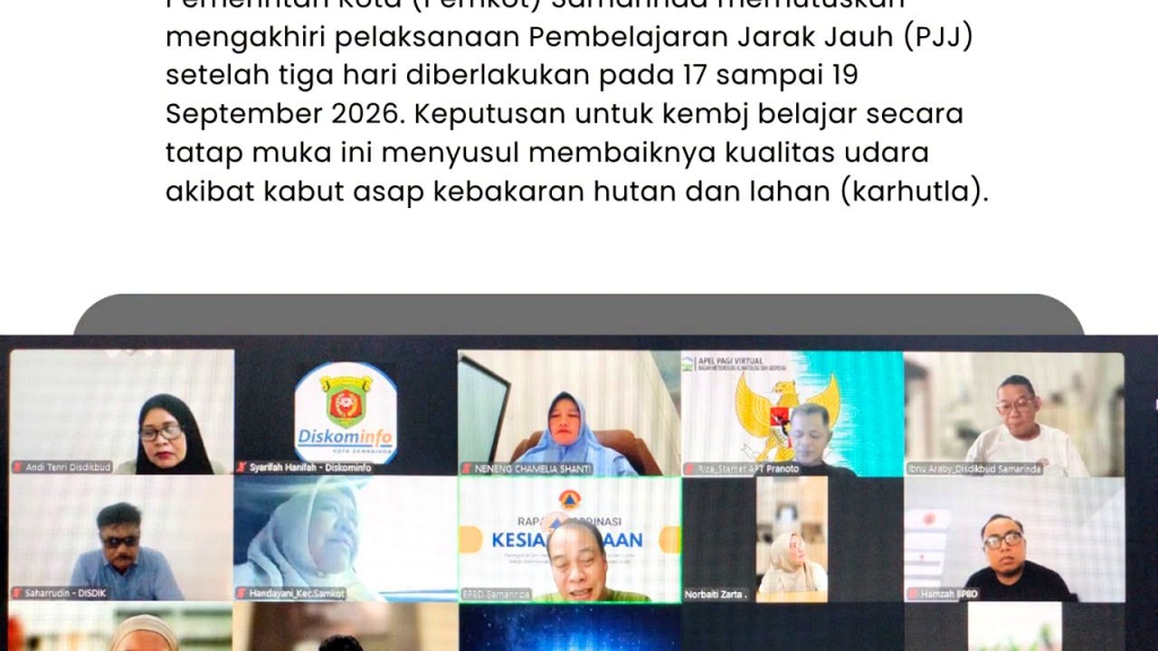 Siswa Samarinda kembali belajar tatap muka dengan kewaspadaan kabut asap dan masker