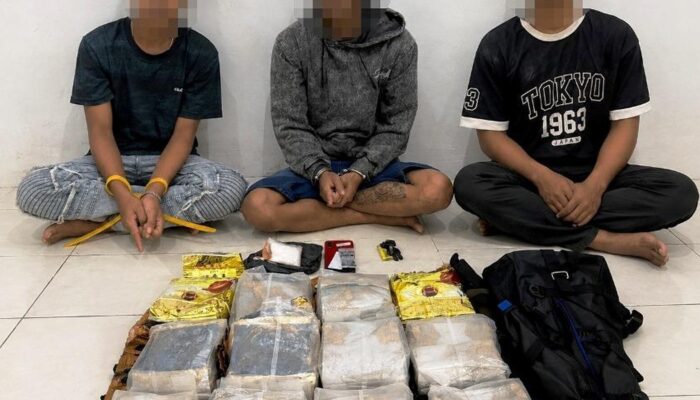 Polda Kaltim Sita 12,6 Kg Sabu di Samarinda, Tiga Orang Diamankan